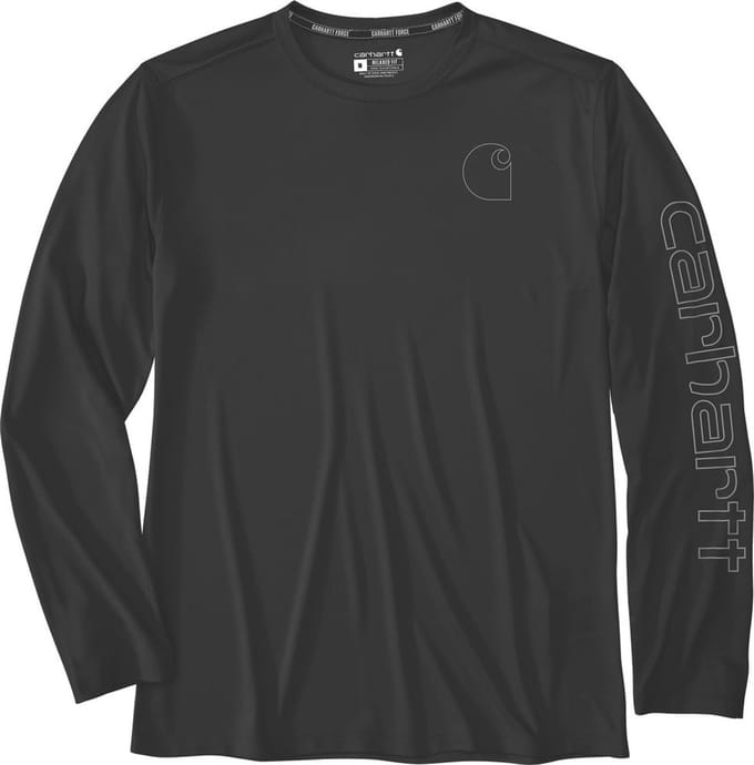Carhartt Force Sun Defender Lightweight Longsleeve T-Shirt - Heren Korte mouw - Black
