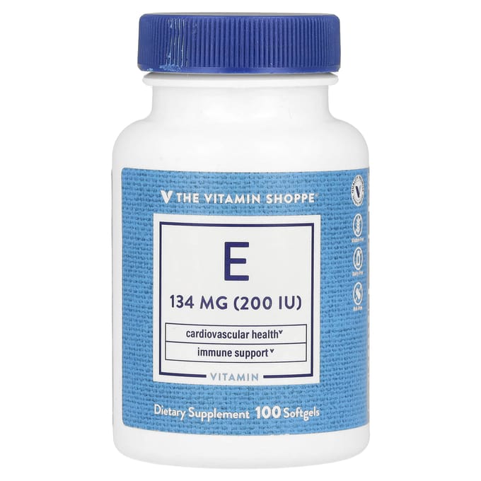 The Vitamin Shoppe, Vitamine E, 134mg (200 UI), 100 gélules
