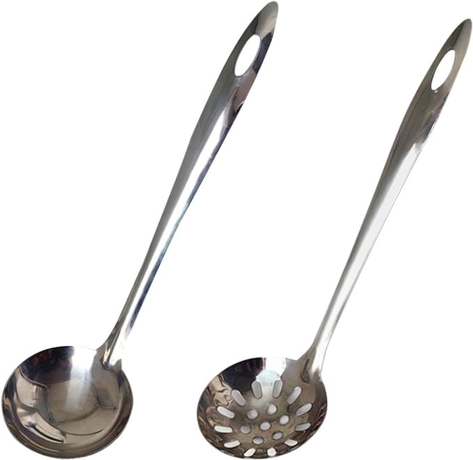 304 roestvrijstalen hotpot, soeppan met tussenschot (lepel A)