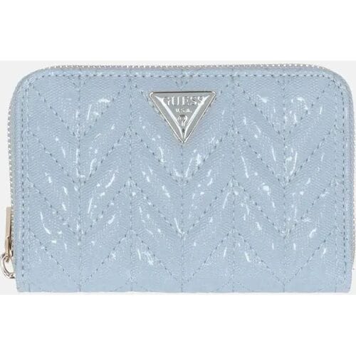 GUESS portemonnee Stacey SLG Zip Around Wallet Light Blue Lichtblauw