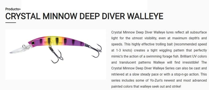 Yo Zuri Crystal Minnow DD Snoekbaars 110 mm Drijvend Aas R1206-BT (8246)
