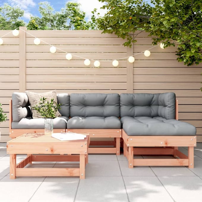 vidaXL - 5-delige - Loungeset - massief - douglashout
