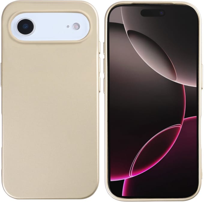 Rixus Soft TPU Phone Case With MagSafe For iPhone 17 Air Gold