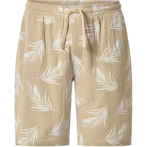 ESMARA MEN Mousseline heren shorts (Beige/print, M)
