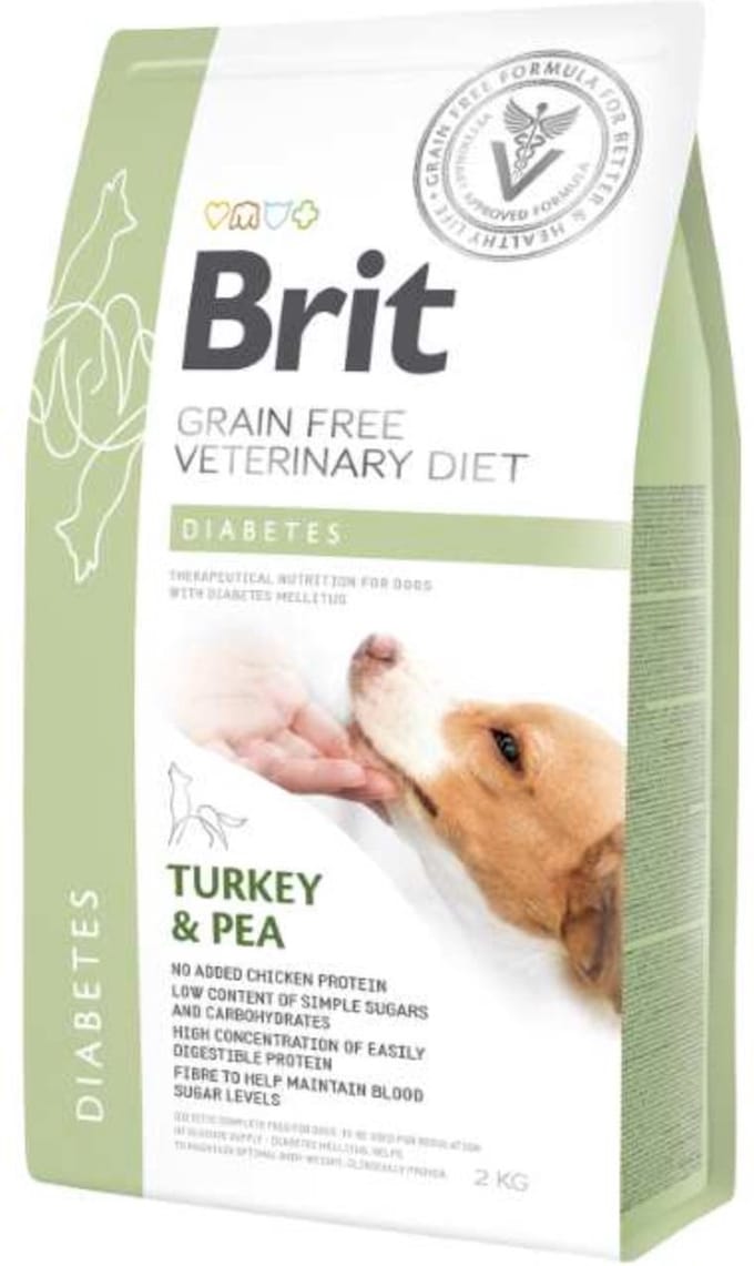 Brit Veterinary Diet Dog - Grain free - Diabetes - 2 kg