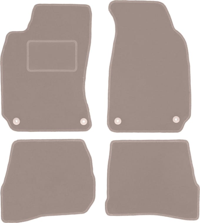 Beige veloursmatten voor: Volkswagen Passat B5 FL sedan, stationwagen, variant (2000-2005)