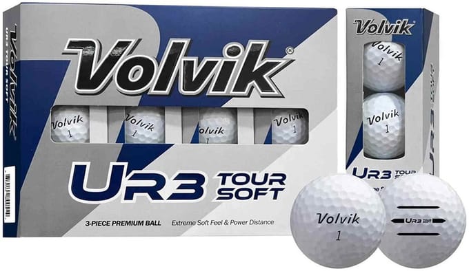 Volvik New Tour Soft Golfballen Wit