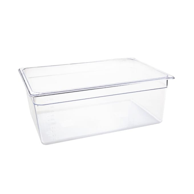 Vogue polycarbonaat 1/1 gastronorm container 200mm transparant