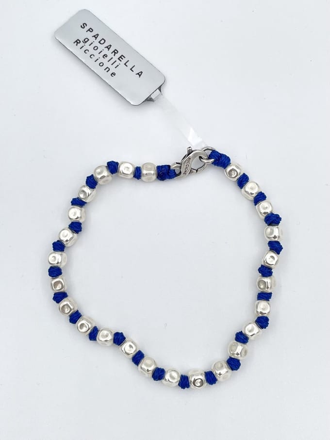 Spadarella Gioielli - SPBR03- Armband - 925 Zilver - 5mm - King blue 1078 - 19 Cm