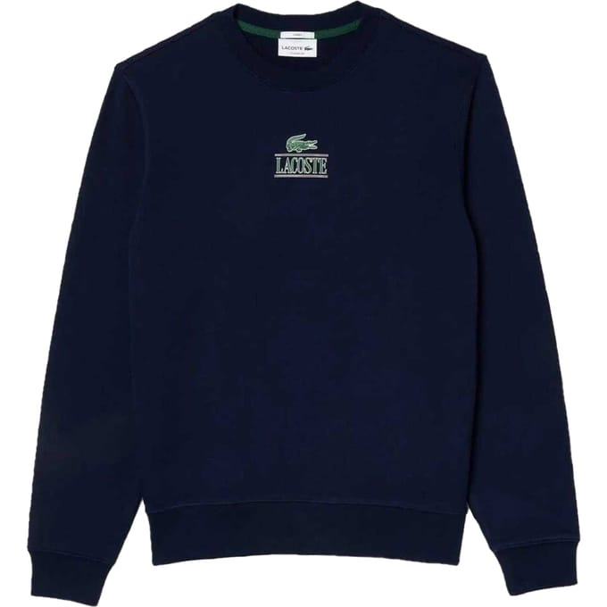 Lacoste Unisex Volwassenen Logo Sweatshirt (Marineblauw)