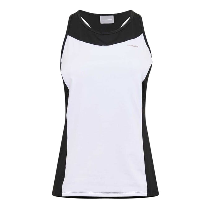 Head Tanktop met kleurblokken voor dames (Wit, Zwart)