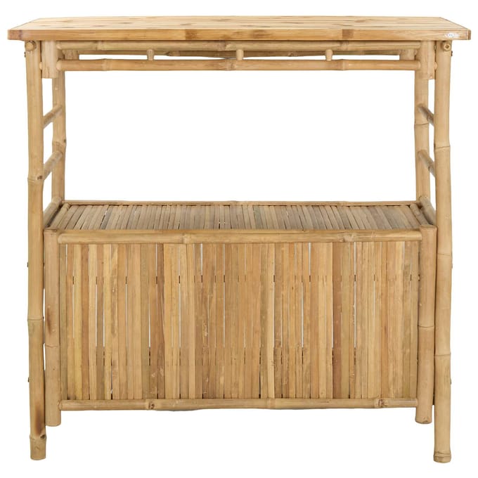 vidaXL Buiten Bartafel Naturel 110 x 50 x 105 cm Bamboe