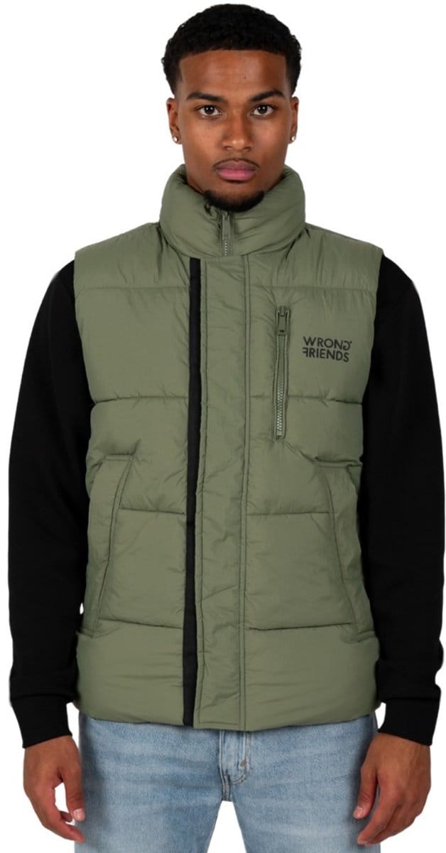 Wrong Friends Lafayette Bodywarmer Heren – Groen – Regular Fit