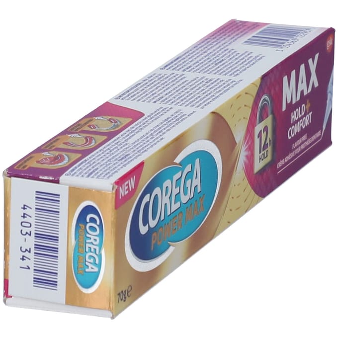 Corega Max Hold + Comfort Kleefcrème voor Gebitsprothese 70 Tandcrème