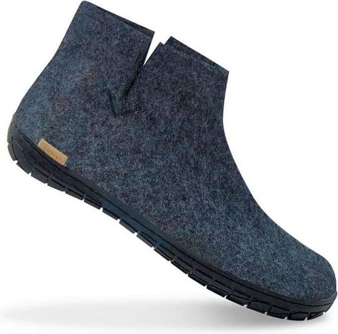 Glerups Boot Blauw Zwart Rubber Zool
