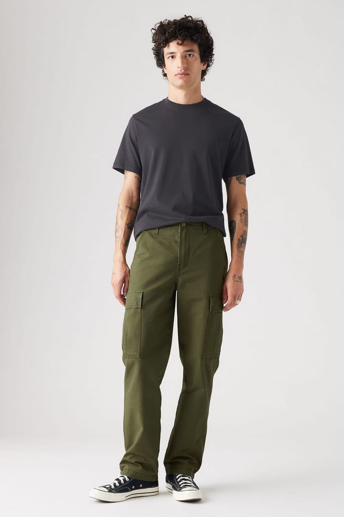 Levi's Cargo Straight Pants Green Maat: W30L30 | Cargobroeken Outlet | Heren | Groen