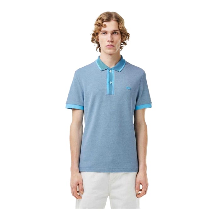Lacoste Heren Kaviaar Regular Poloshirt (Blauw)