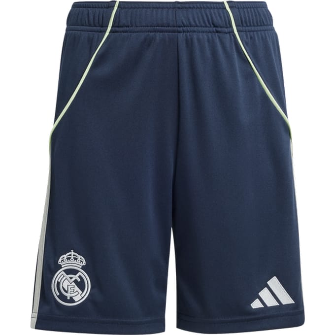 Adidas Real Madrid Korte Broeken Kinder - Blauw - Maat 171 - 176 CM - Poly Mesh
