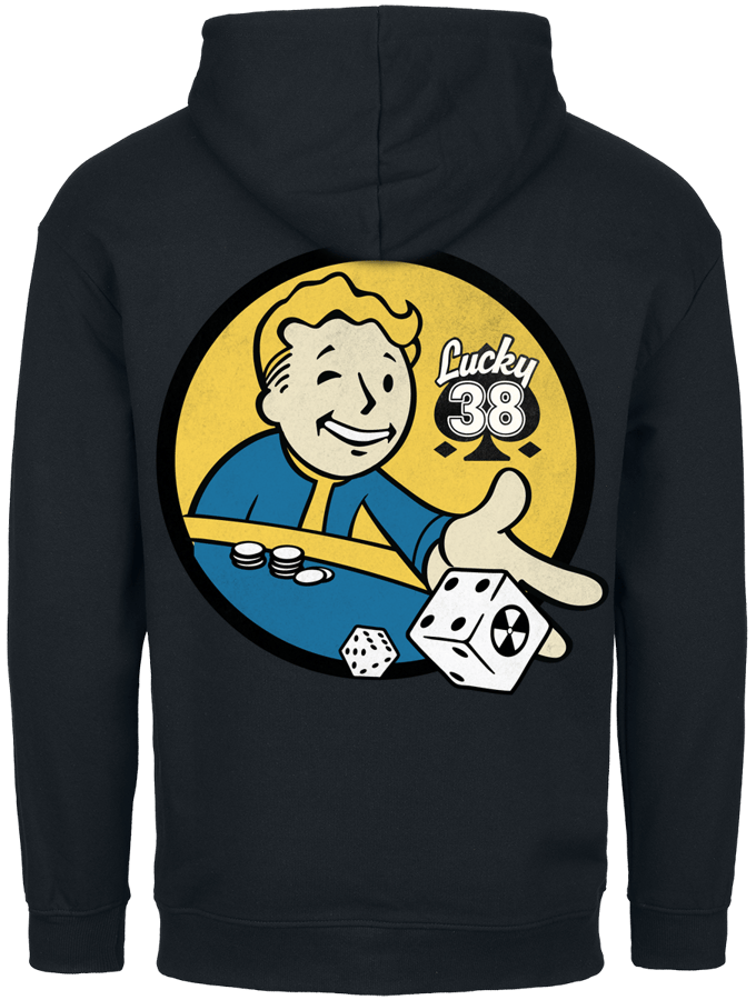 Fallout Lucky 38 Dice Unisex Vest met capuchon - zwart - M
