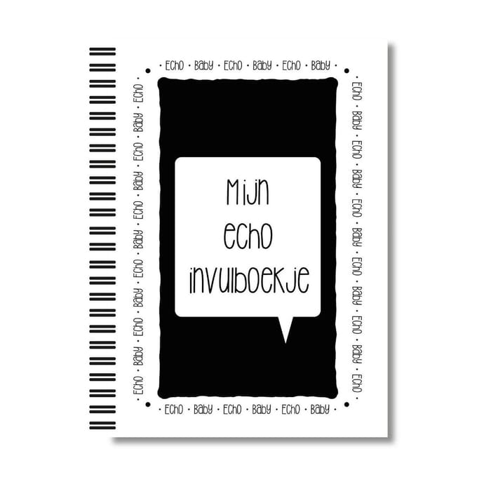 Mijn echoboekje | Invulboek | Lettertijd | A5 - Formaat