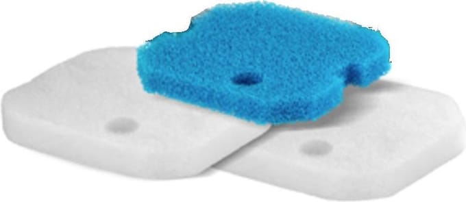 Black Beauty Foam Eheim Experience 350 Set 2x Blue 4x Filterfleece