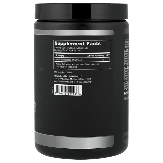 Gorilla Mind, Creatine, 500g (1,1 pond)