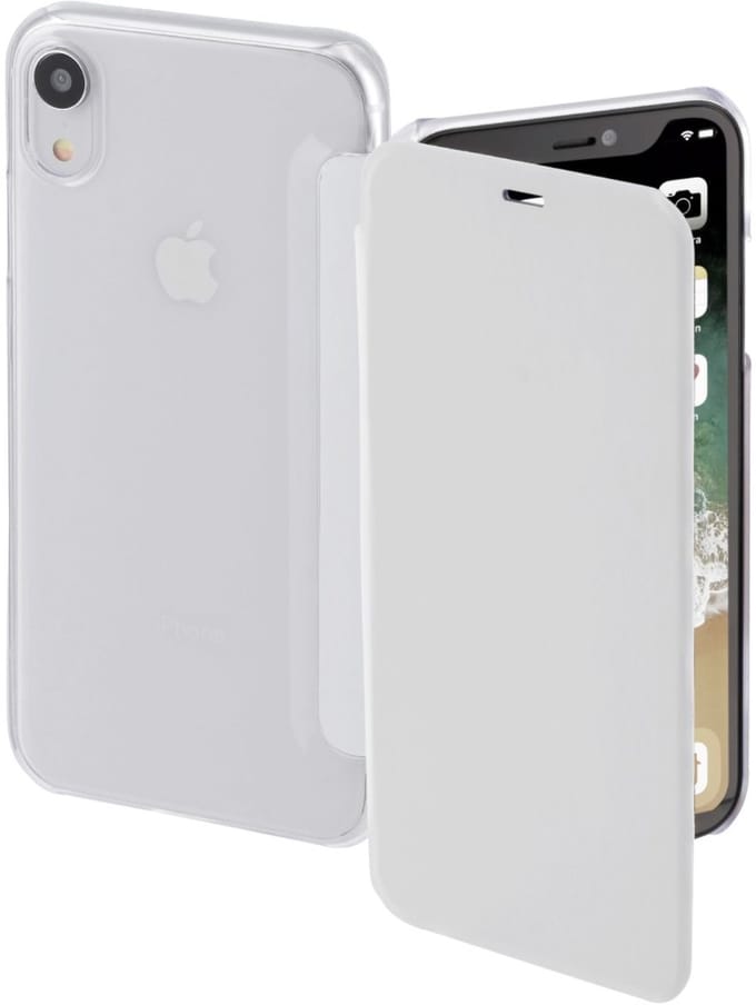 Booklet Case Clear White voor Apple iPhone XR