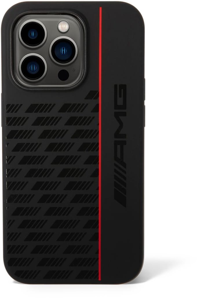 Mercedes-AMG Silicone Back Case - Geschikt voor Apple iPhone 14 Pro (6.1") - Zwart
