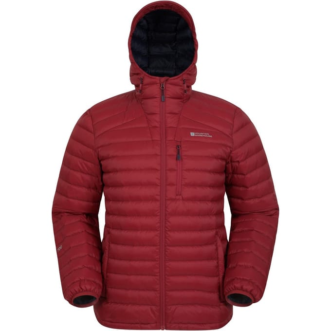 Mountain Warehouse Heren Henry II Extreme Met Dons Gevuld Jasje (Donkerrood)