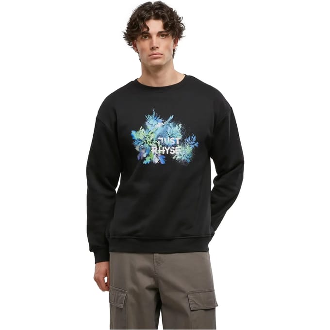 Just Rhyse - Firework Sweater/trui - M - Zwart/Blauw