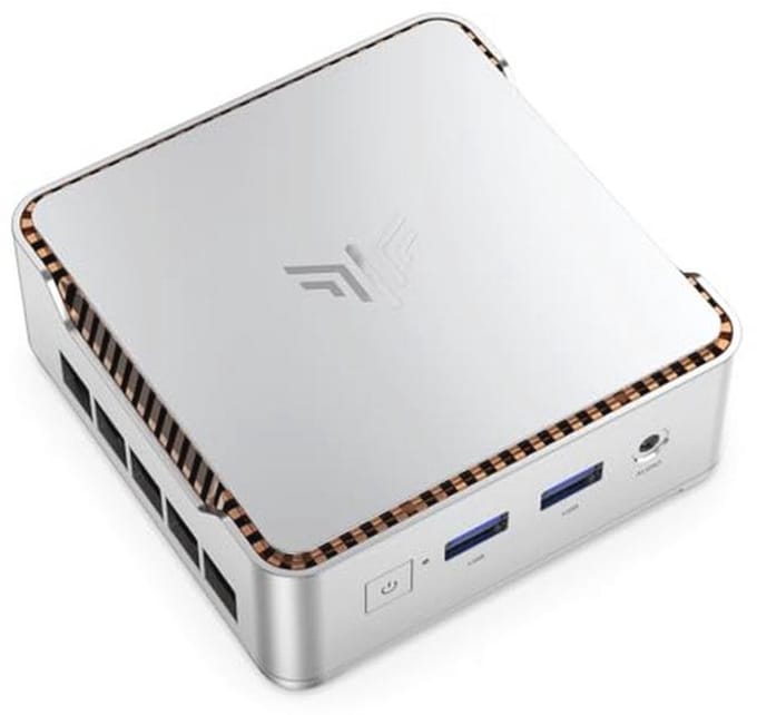 Mini PC 12GB RAM 256GB SSD Celeron N5105 4K UHD Desktop Computer voor Kantoor en Thuis