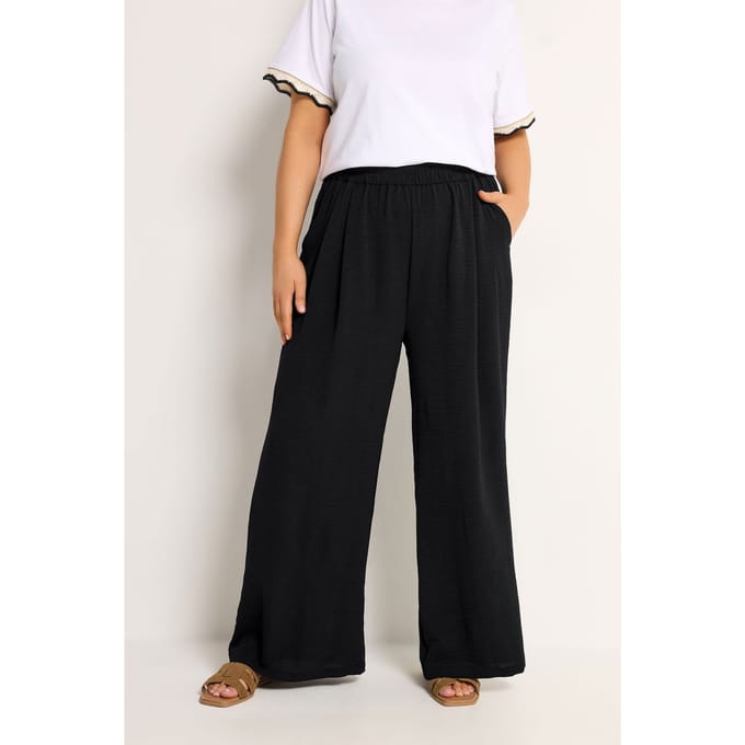 Yours Zwarte Twill Pantalon Size 58-60