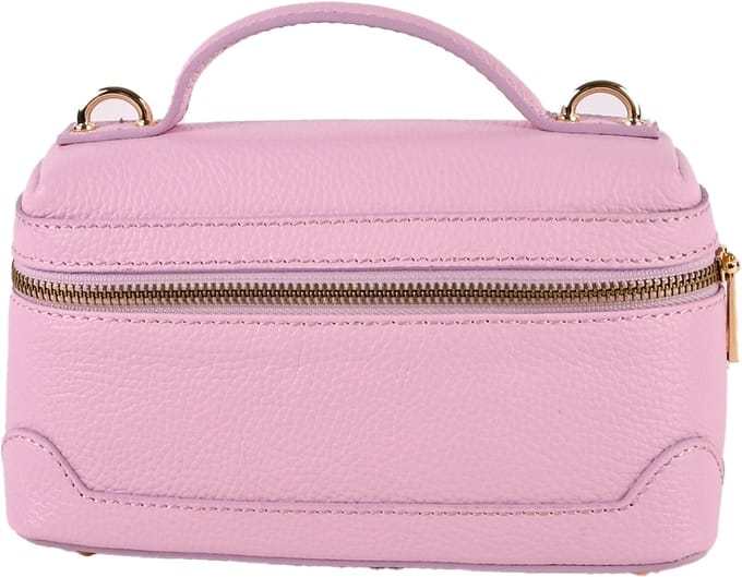 Giuliano lederen schoudertas Alke - Dames - Made in Italy - Roze