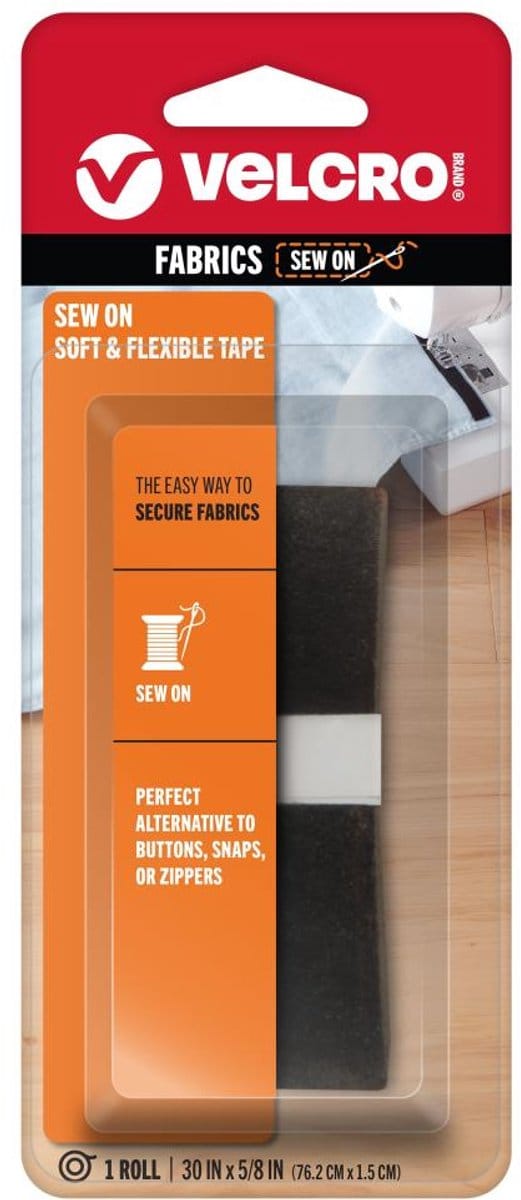 Velcro - Sew-On Soft & Flexible - Flexibele naaisluitingen - zwart - 90980