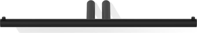 Mikado dubbele toiletrolhouder mat zwart