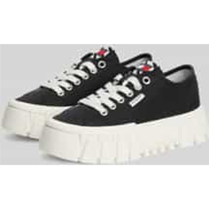 Sneakers met plateauzool