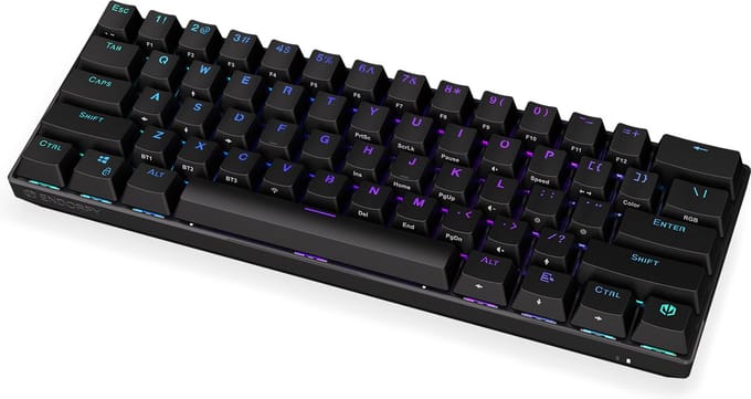 ENDORFY Thock Compact toetsenbord Gamen USB + RF Wireless + Bluetooth QWERTY Engels Zwart
