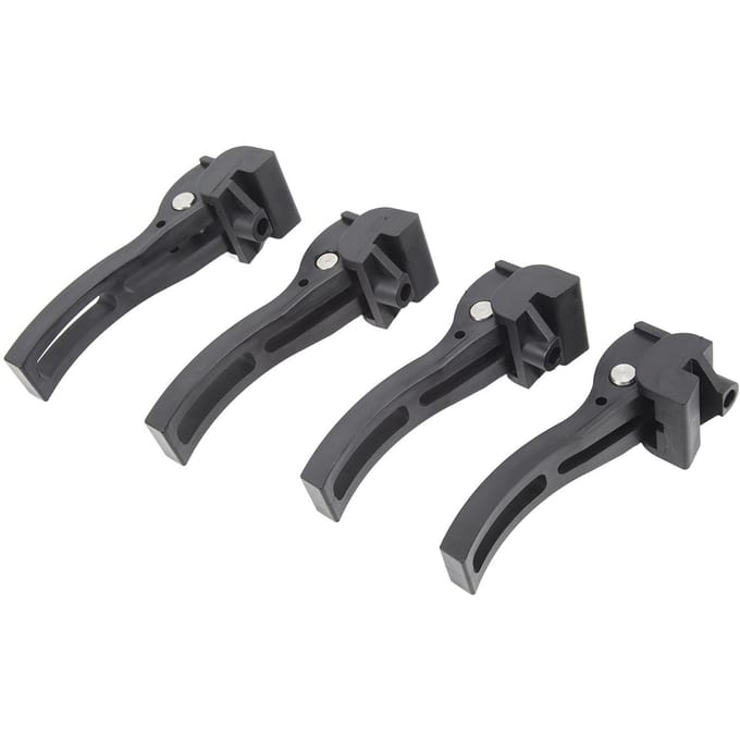 4 stuks Drievoudig Opvouwbare Tonneau Cover Hard of Zacht Opvouwbare Klemhoes Vervanging Voor Ford black