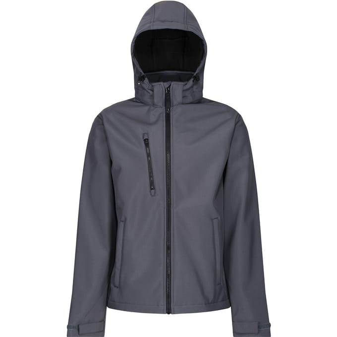 Regatta Heren Venturer 3-laags membraan Soft Shell Jas (Afdichting Grijs/Zwart)