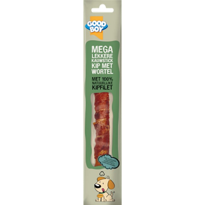 Mega kauwstick kip met wortel