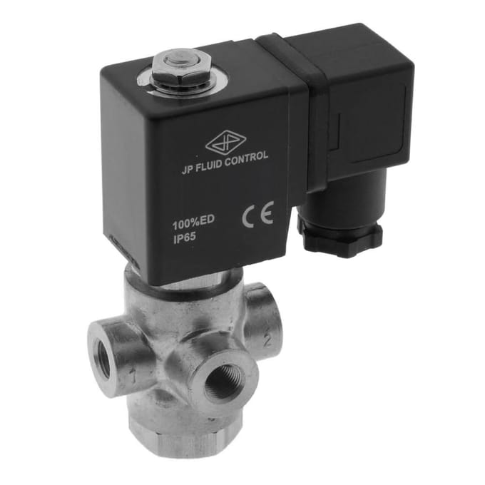 Magneetventiel TP-DA 1/8'' 3/2 Weg NC RVS EPDM 0-9bar 24V DC - TP-DA018S020E-024DC