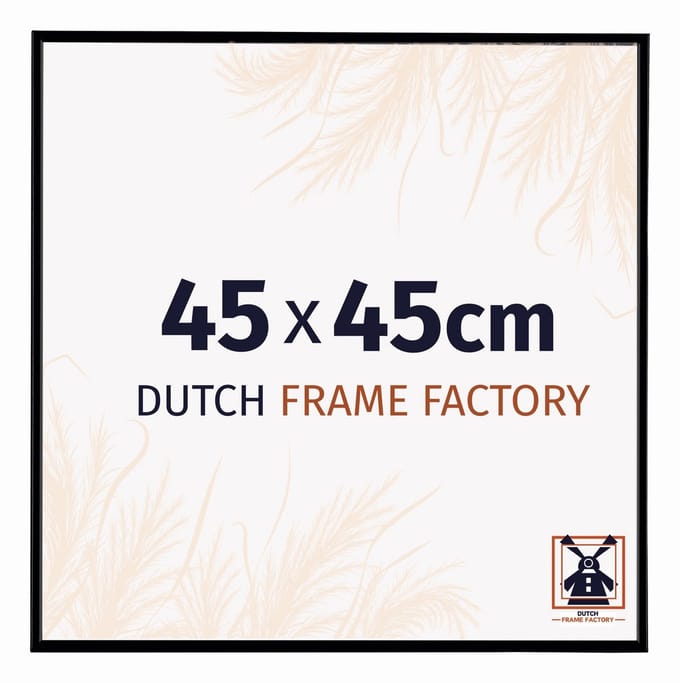 Fotolijst 45x45 cm - Kunststof - Zwart Mat - Easy