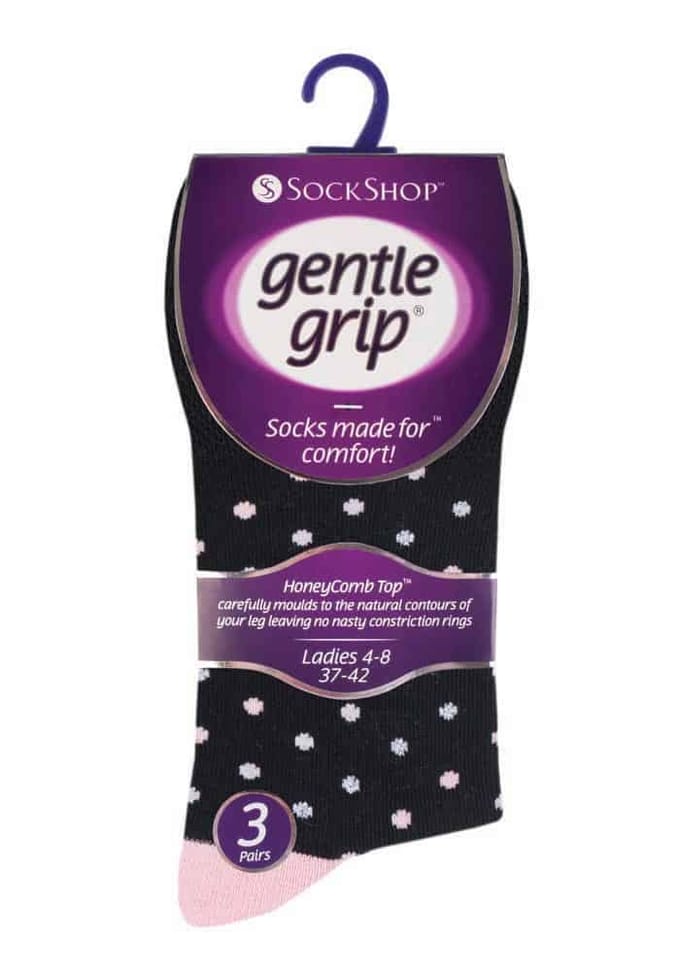 6 paar sokken zonder elastiek damessokken met zachte grip - GG133
