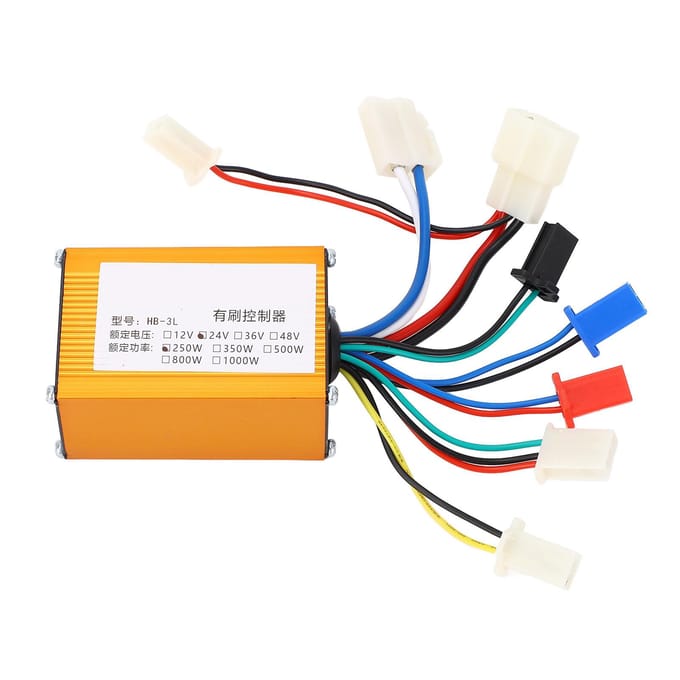 24V 250W Borstelmotor Regelkast Lage Uitval Aluminiumlegering Borstelmotor Controller voor Elektrische