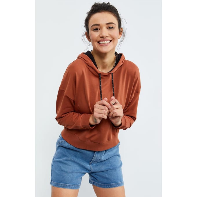 Ontspannen Hoody met Strikdetail