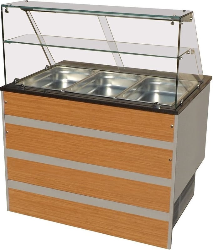 Gekoeld Buffet Gn 3/1 | Met glasplank | Combisteel 7077.0100