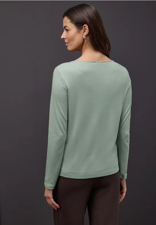 Shirt in effen kleur
