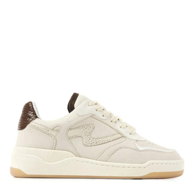 VIA VAI Sam Levi Sneakers Dames - Leer - Beige