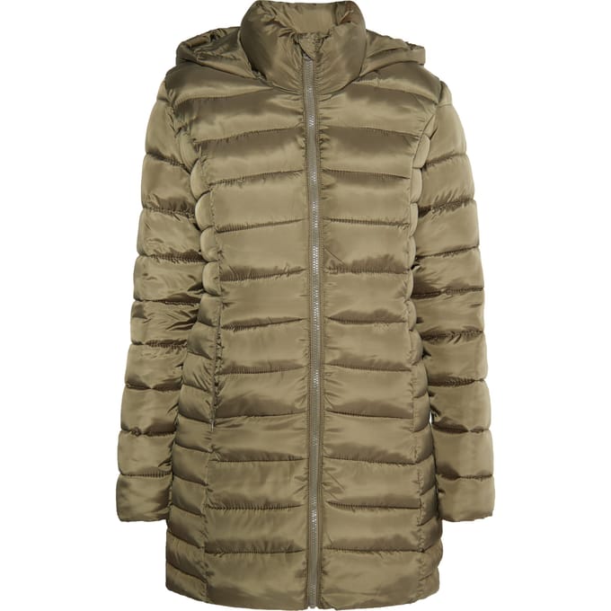 Mymo licht gewatteerd jack Dames militaire olijf