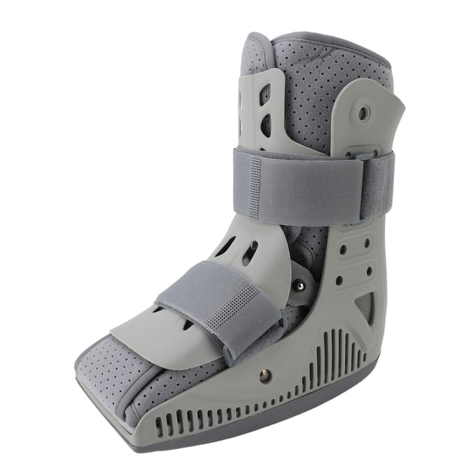 Lucht Cam Walker Laars Opblaasbare Enkel Herstel Genezing Bescherming Orthopedische Looplaars voor Post Long gray